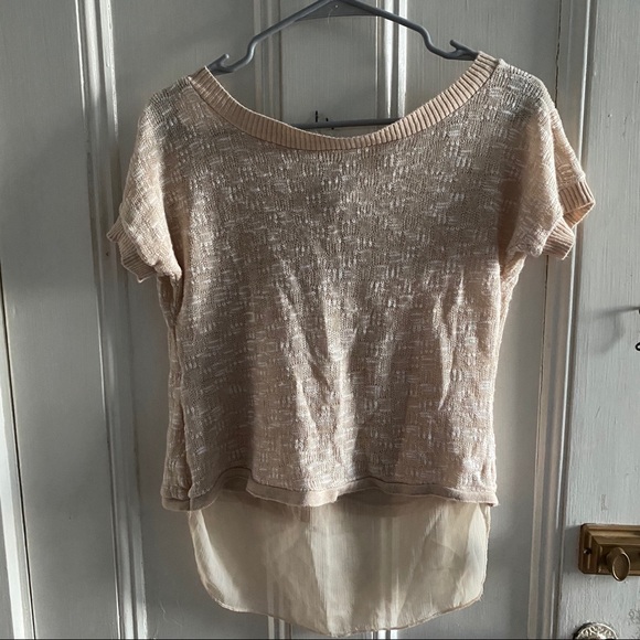 Tan High-Low Top - Picture 3 of 6